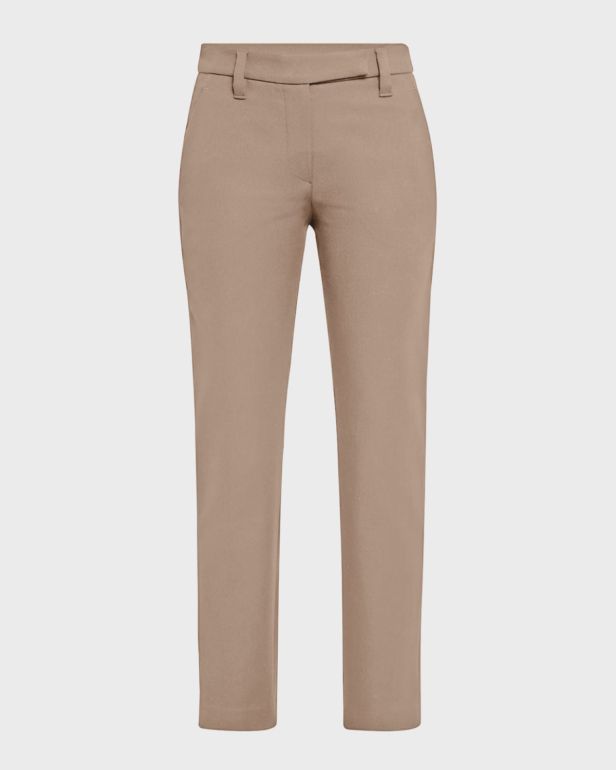 Cotton Slim-Fit Cropped Pants