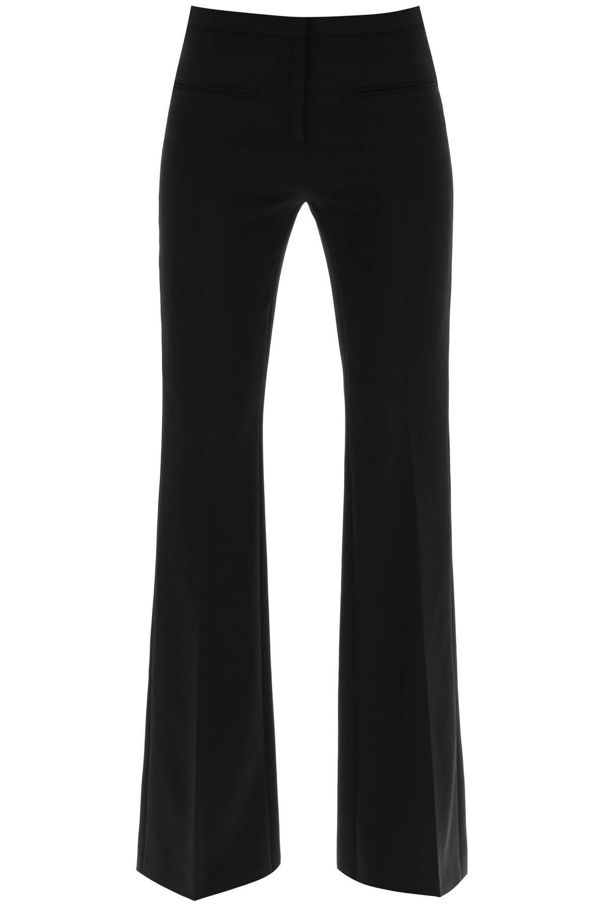 Courreges Tailored Bootcut Pants In Technical Jersey Label Size 38 in Black, Women's