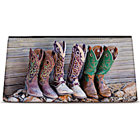 Cowboy Boots Cosmetic Makeup Bag