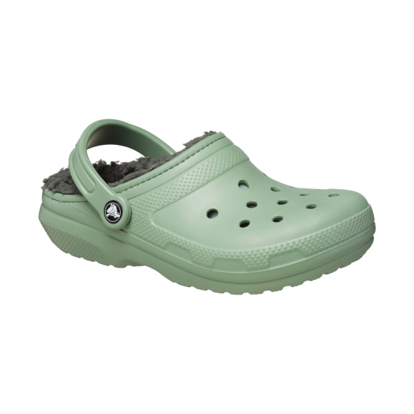 Crocs Classic Lined Clogs for Ladies - Moss/Gray - 11M