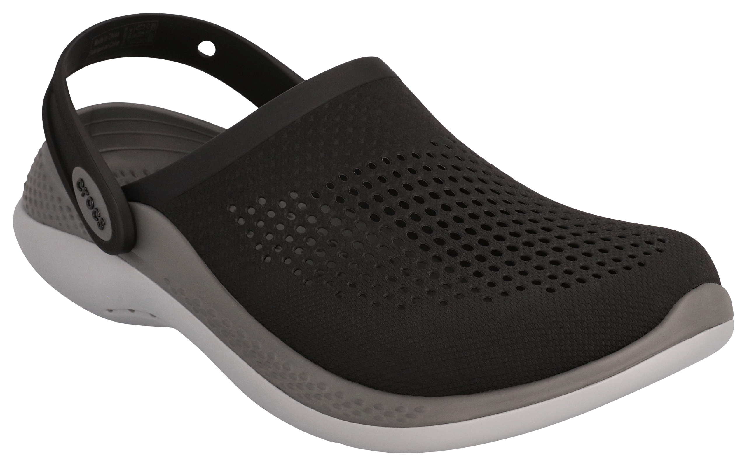 Crocs LiteRide 360 Clogs - Black/Slate Grey - 11M