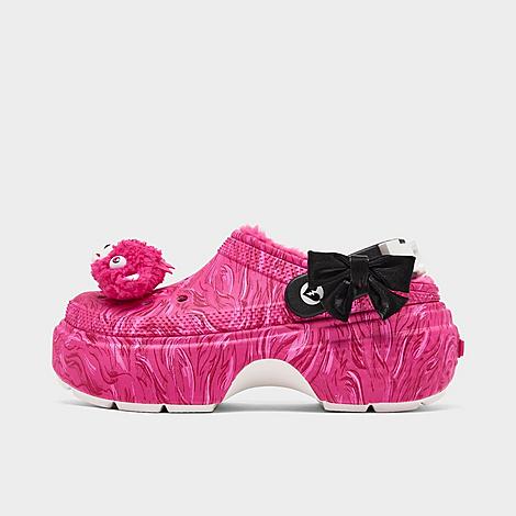 Crocs Women's x Fortnite Stomp Lined Clogs in Pink/Pink Size 5.0