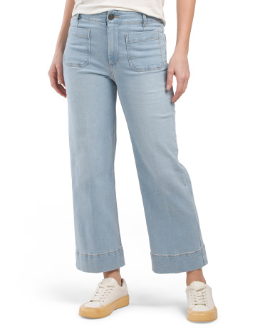 Cropped Denim Pants for Women | Cotton/Elastane