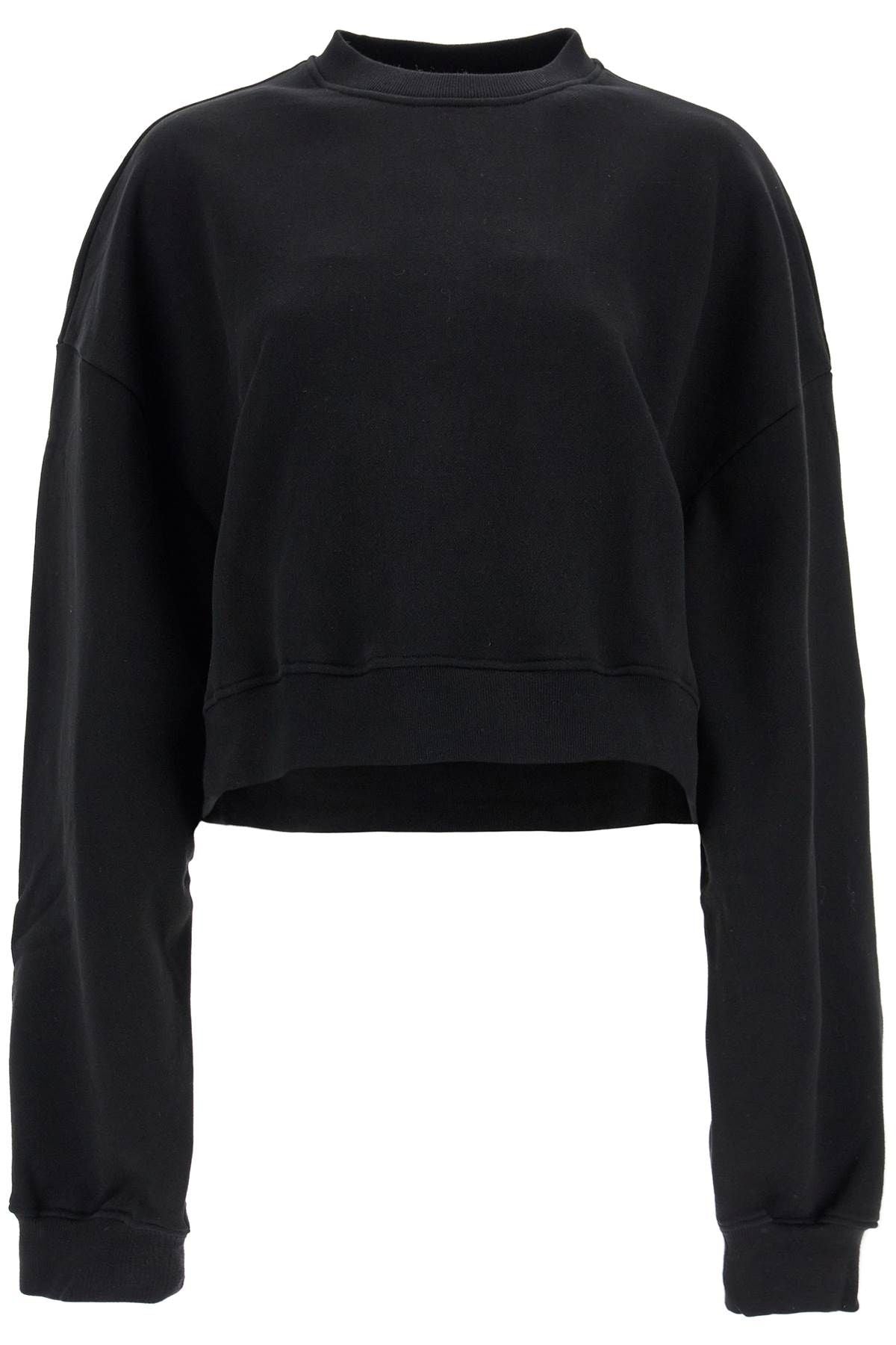 Cropped Sweatshirt With Puffed Sleeves