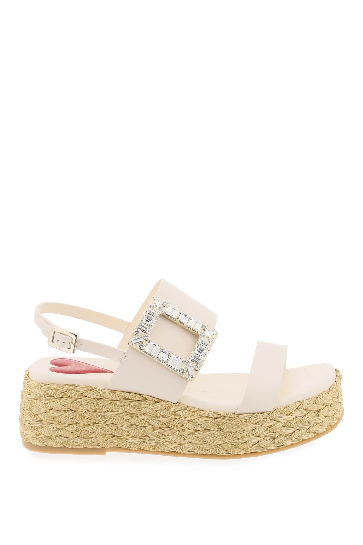 Crystal Buckle Espadrilles