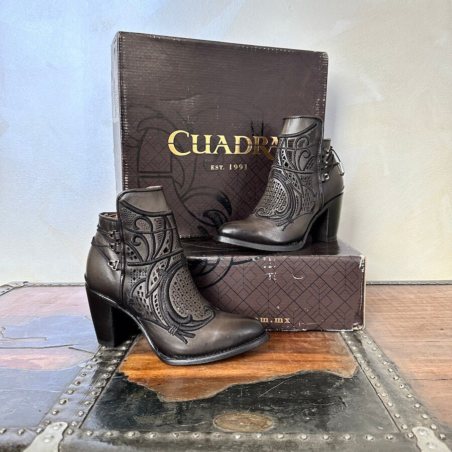 Cuadra Wmns Ankle Boots Crust Tokio Gris Black 3F48Rs