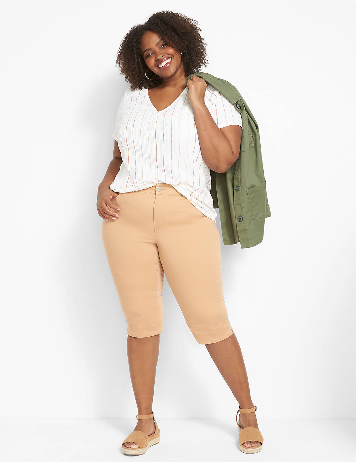 Curvy Fit Skinny Pedal Pant