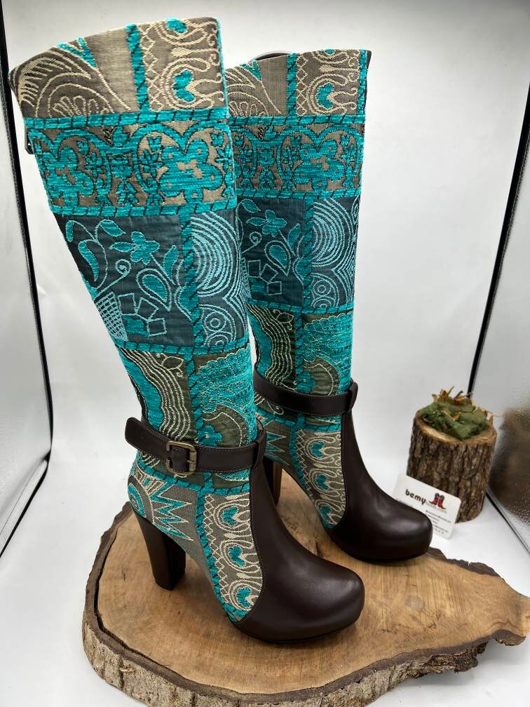 Custom Made Boots, Platform To Order, Heeled Genuine Leather Comfy Knee High, Everyday Casual Boots Lover