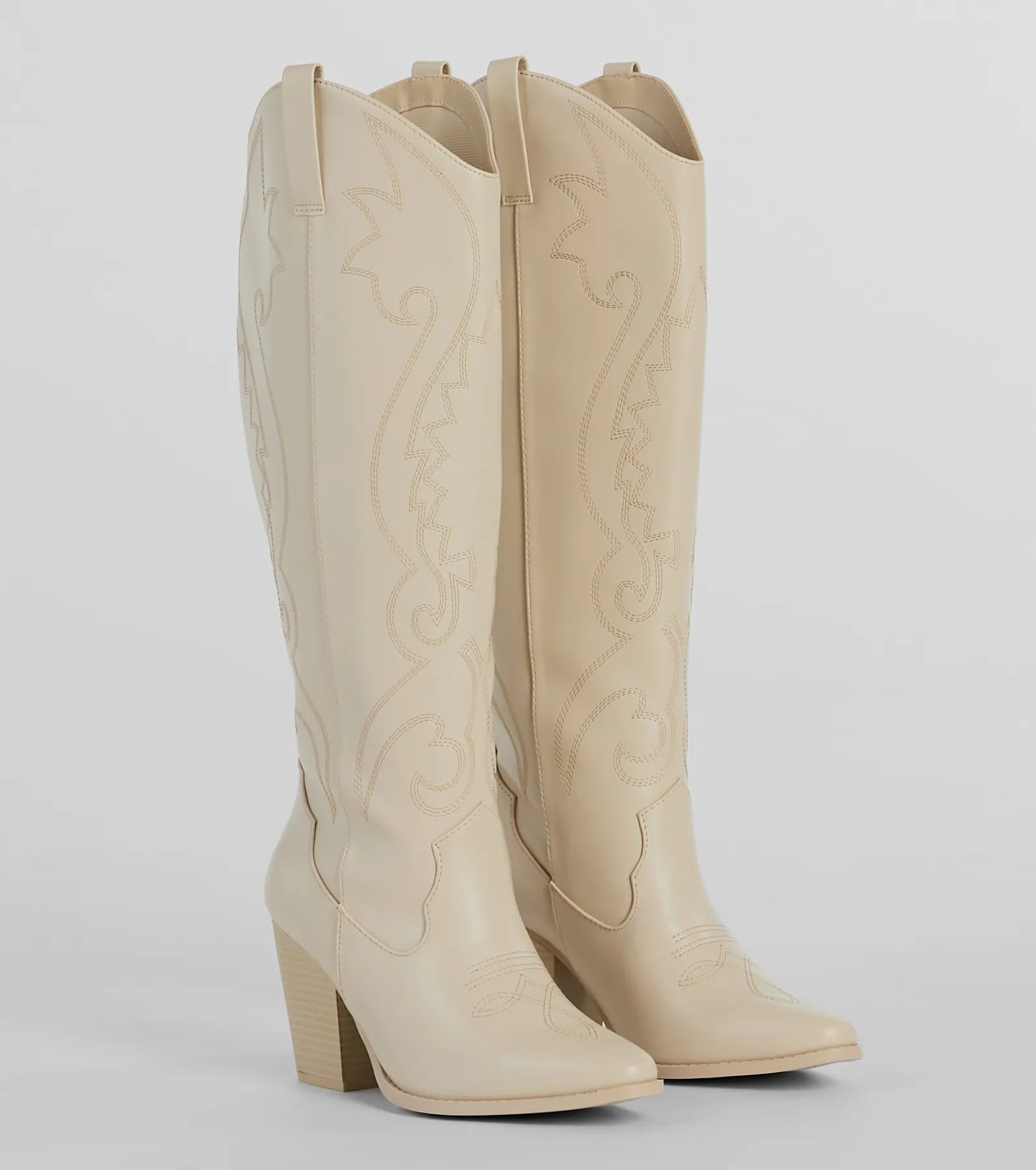 Cutest In The West Faux Leather Cowboy Boots