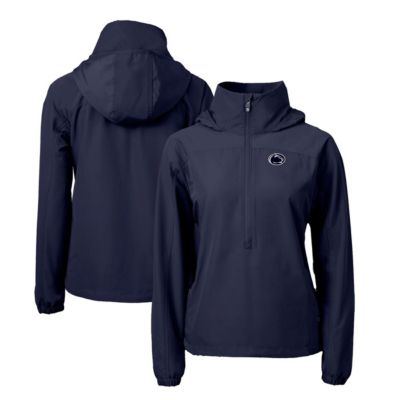 Cutter & Buck NCAA Penn State Nittany Lions Charter Eco Recycled Half-Zip Anorak Jacket, Navy Blue, Medium