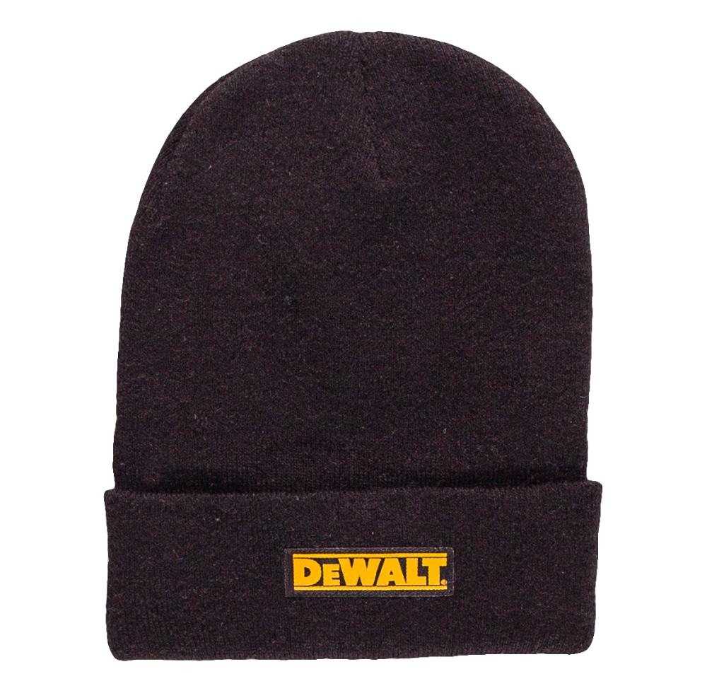 DEWALT Adult Unisex Black Synthetic Knit Hat | DXWW50029-BLK-ONE