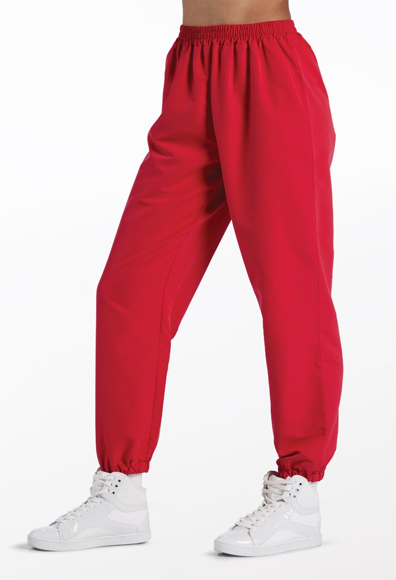 Dance Leggings - Ankle-Length Joggers - Red - Large Adult - 14308