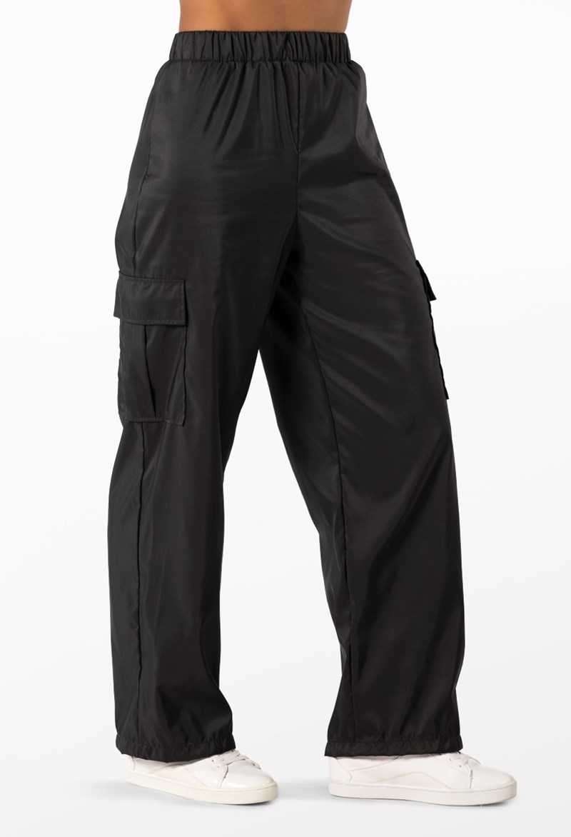 Dance Pants - Wide Leg Cargo Pants - Black - Intermediate Child - 14548