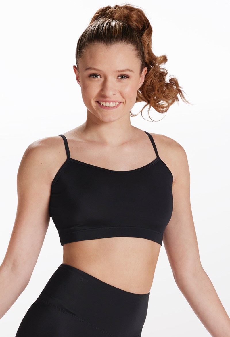 Dance Tops - Camisole Bra Top - Black - Small Adult - MT3477