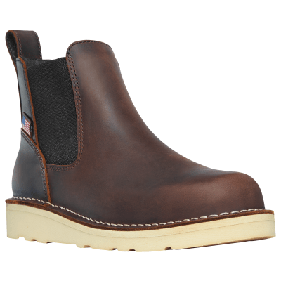 Danner Bull Run 5" Chelsea Wedge Boots for Ladies - Brown - 7.5M