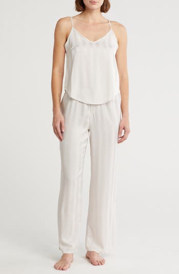 Danskin Camisole Satin Pajamas in Pastel Parchment at Nordstrom Rack, Size Medium