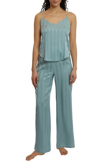 Danskin Camisole Satin Pajamas in Wanderlust Blue at Nordstrom Rack, Size Large