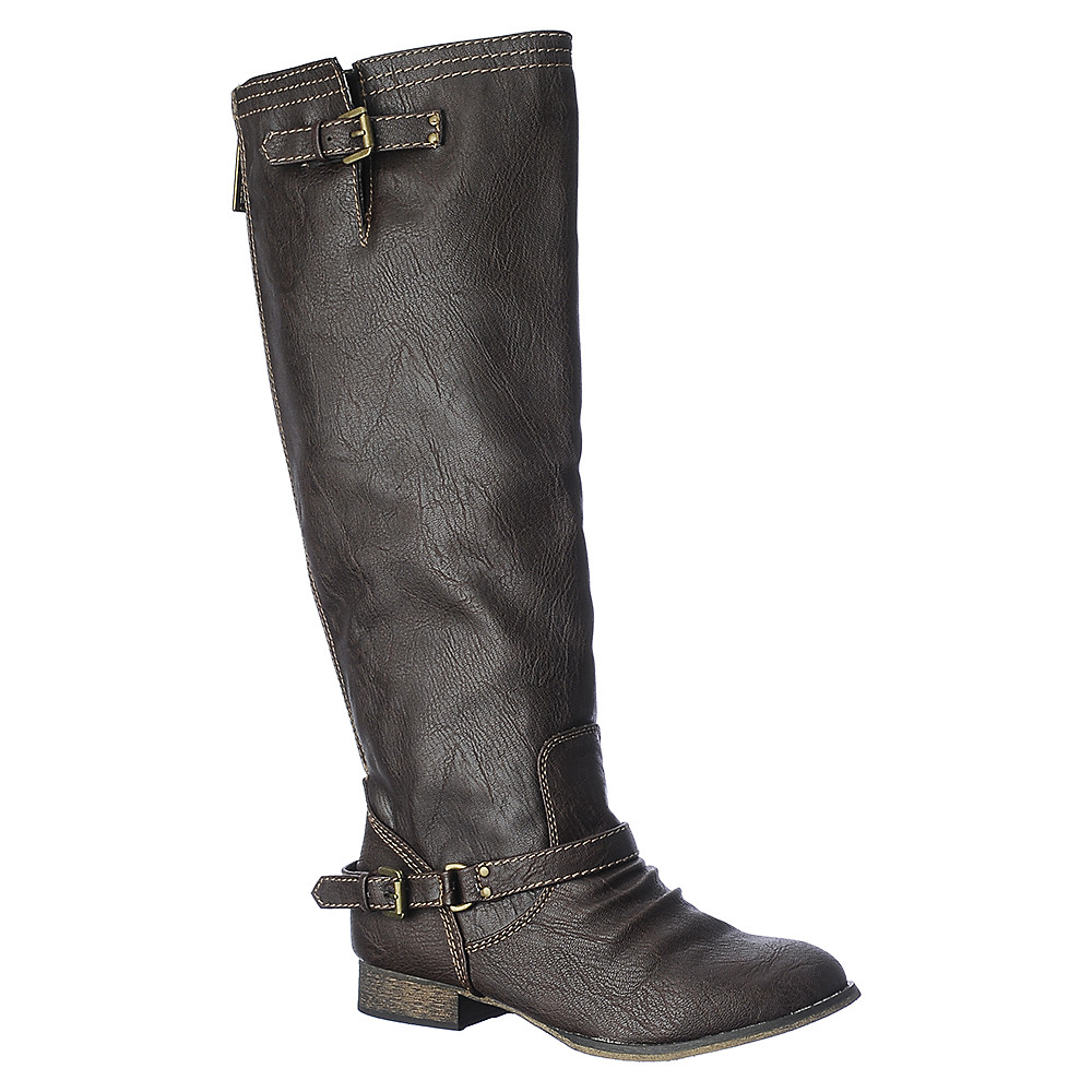 Dark Brown Women's Knee-High Boot Outlaw-81