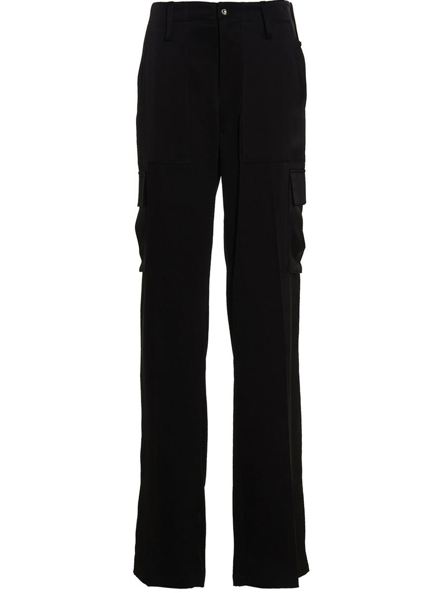 David Koma Satin Cargo Pants