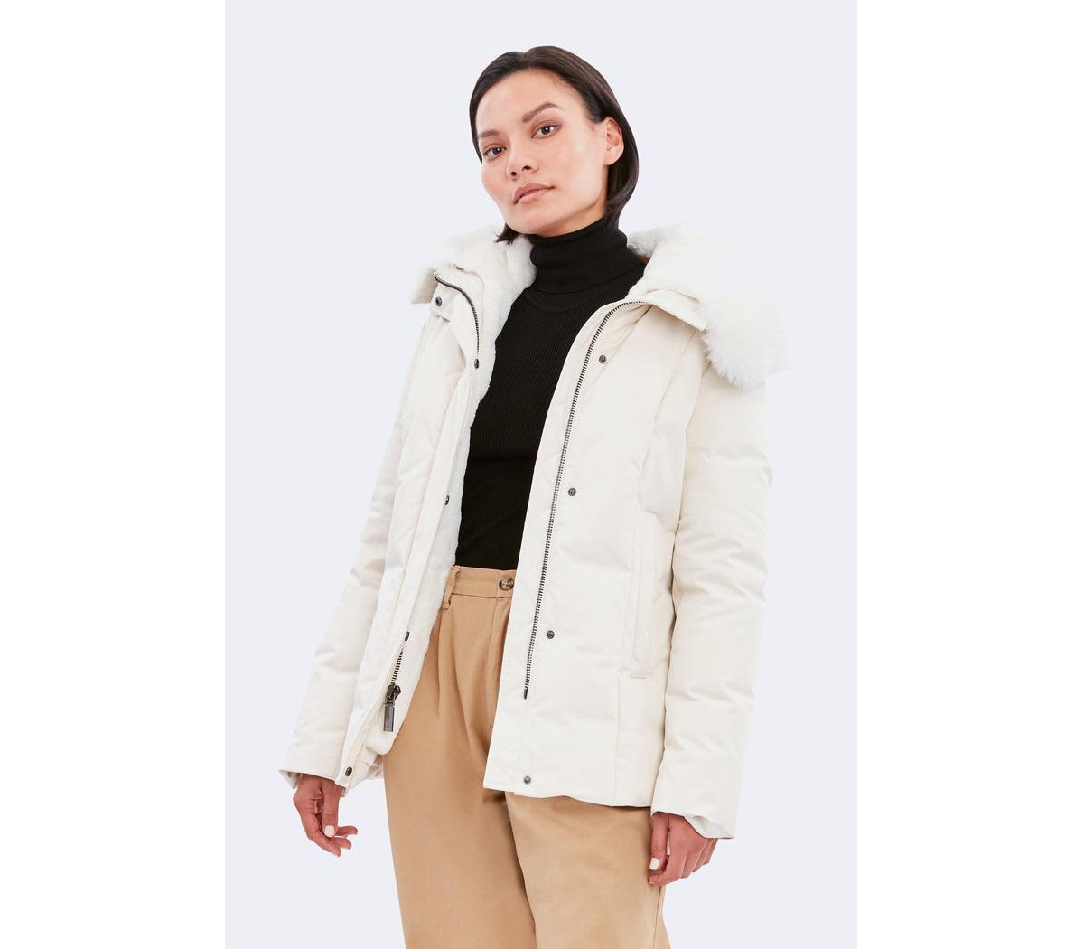 Dawn Levy Women's Luka Parka Jacket - Light beige