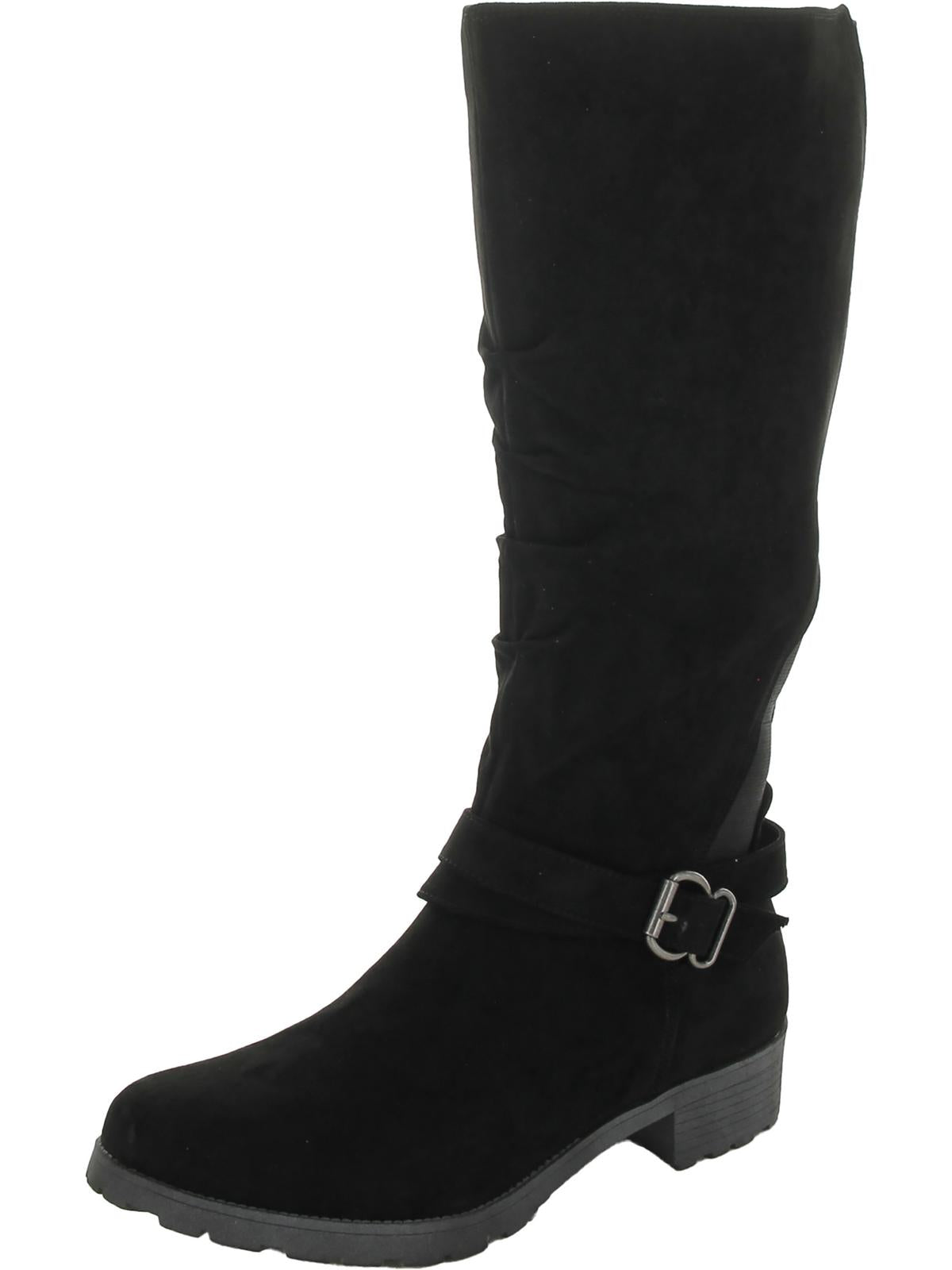 Dayna Womens Suede Tall Over-The-Knee Boots