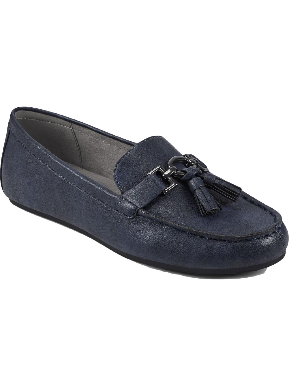 Deanna Womens Faux Leather Driving Moccasins Tassel Loafers