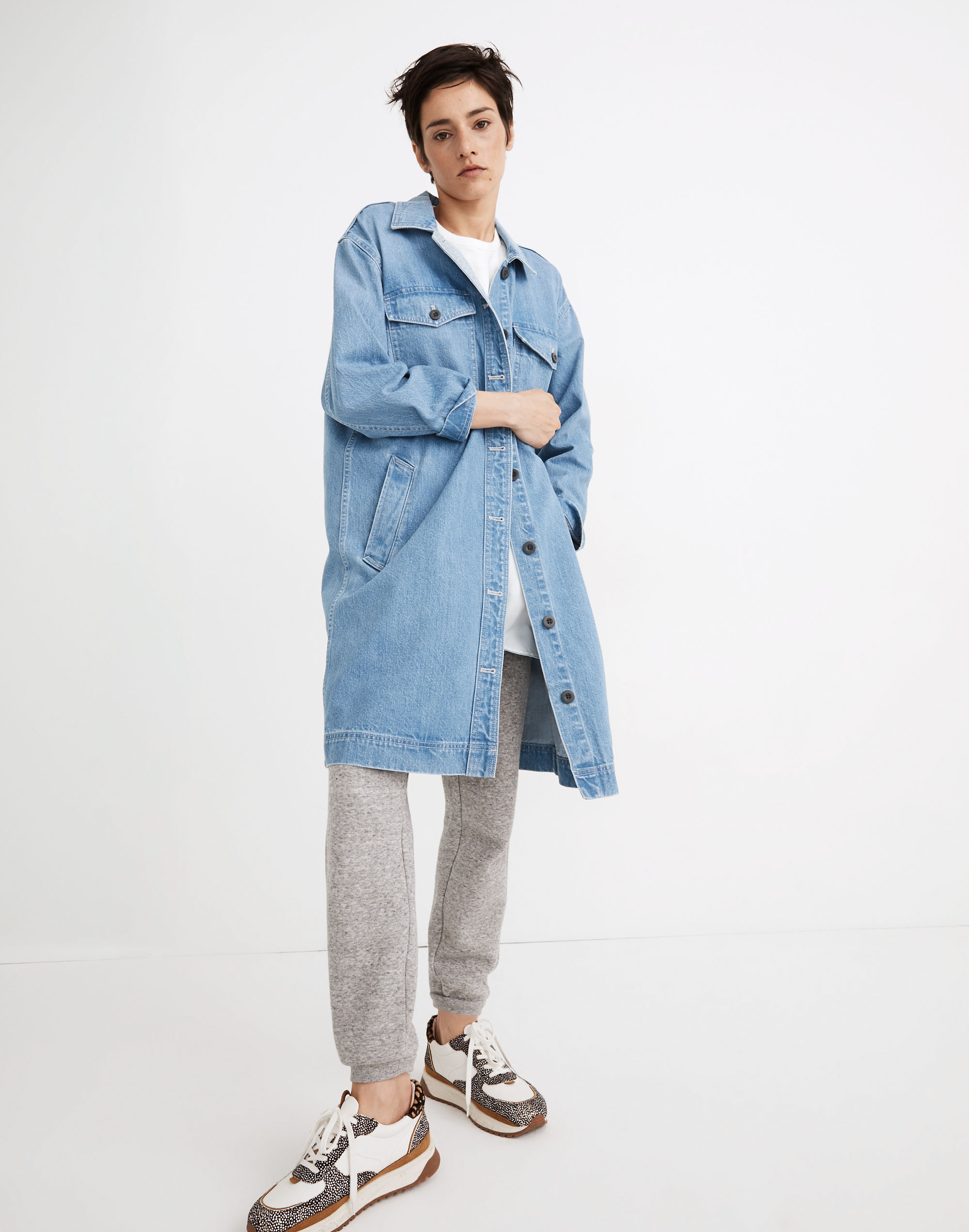 Denim Duster Coat