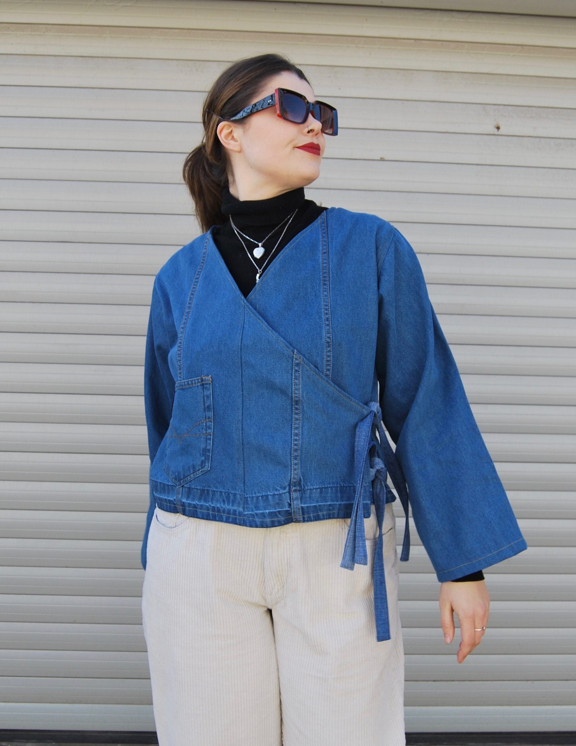 Denim Wrap Jacket