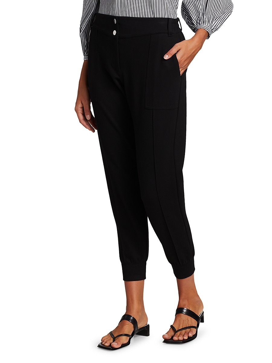 Derek Lam 10 Crosby Women's Chelsea High-Rise Joggers - Black - Size XS