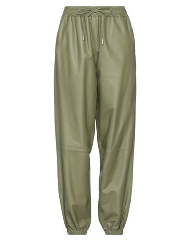 Desa 1972 Woman Pants Military green Size 6 Soft Leather