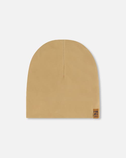 Deux par Deux Baby Unisex Solid Beanie Hat Beige at Nordstrom, Size 12-24 M