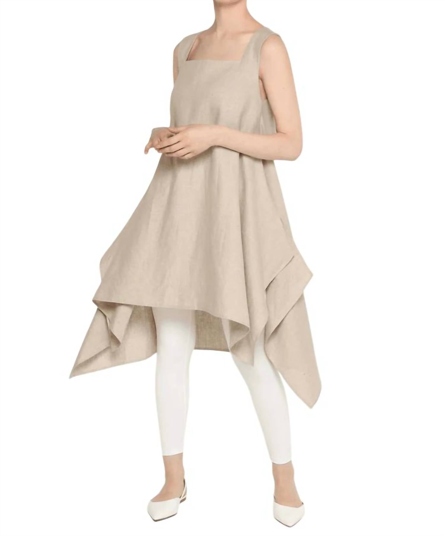 Diana Tunic Top In Beige