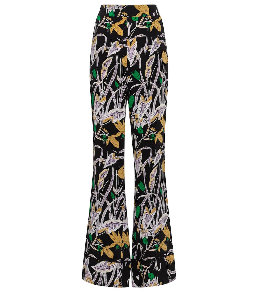 Diane von Furstenberg Federica high-rise silk wide-leg pants