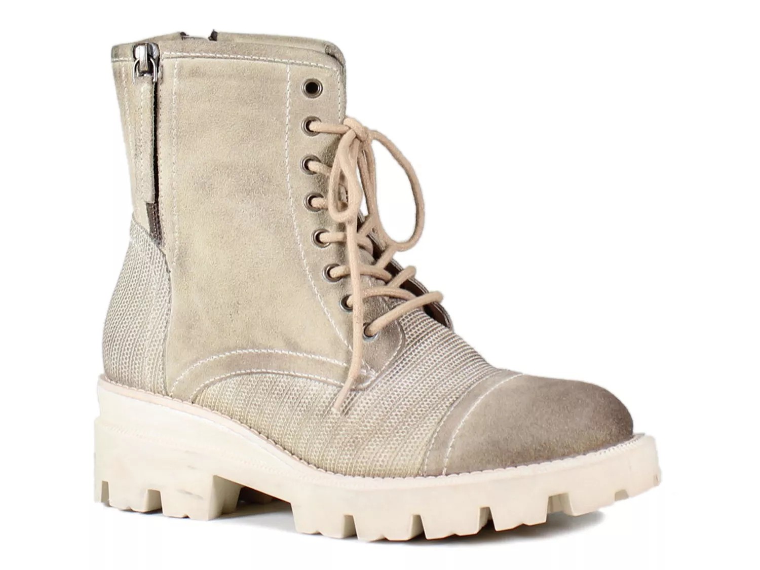 Diba True Storm Mee Combat Boot | Women's | Beige | Size 11 | Boots