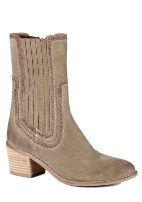 Diba True Women's Morning Dew Genuine Suede Mid Calf Chelsea Boots, 6M