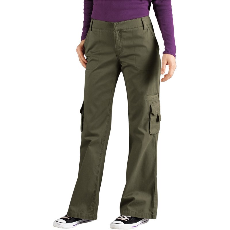 Dickies Women's Relaxed Fit Cargo Pant Leaf Green, 10 - Ms Casual Pants at Academy Sports