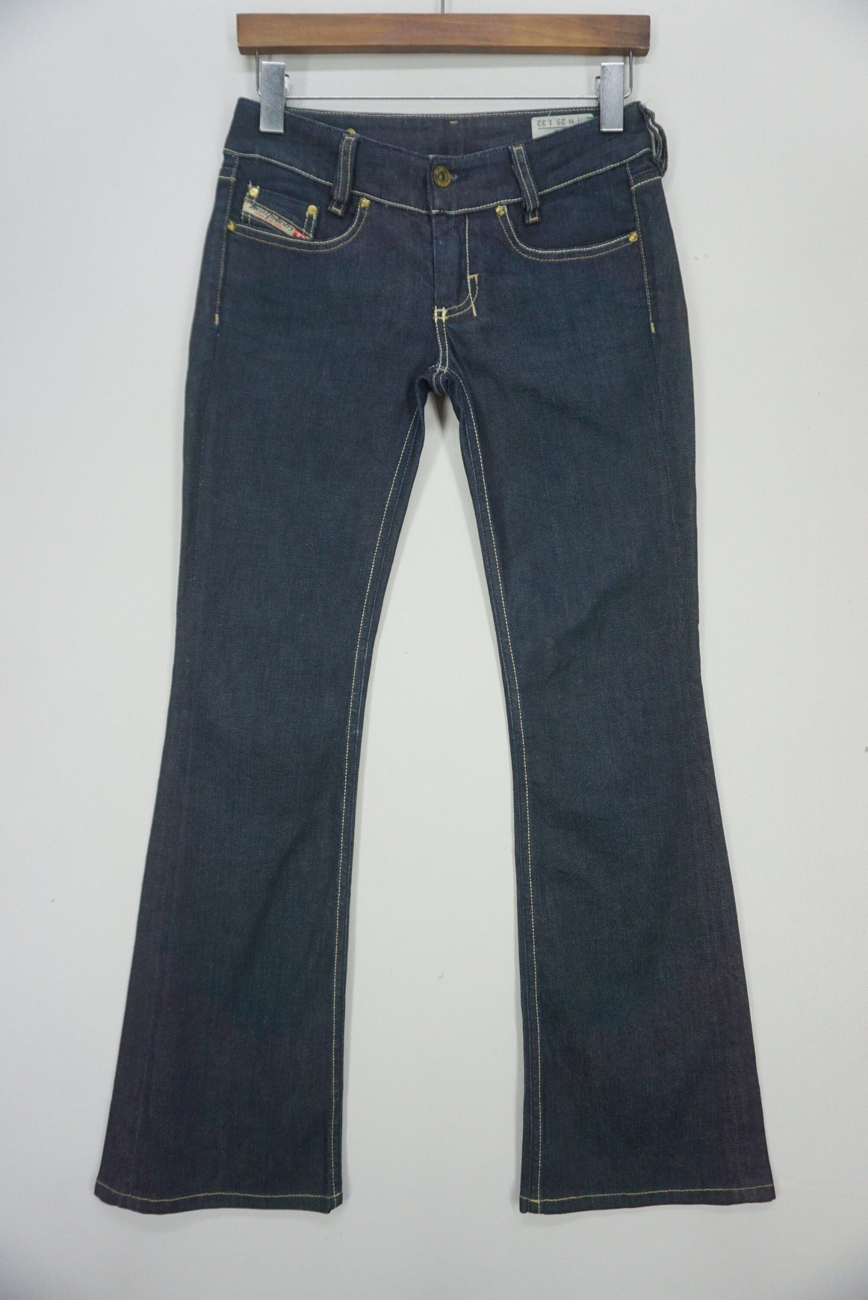 Diesel Jeans Size 25 W29xl30 Industries Bootcut Denim Louvely Flare Pants Made in Italy