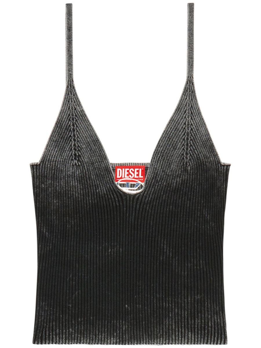 Diesel M-Laila Camisole In Faded Ribbed Knit