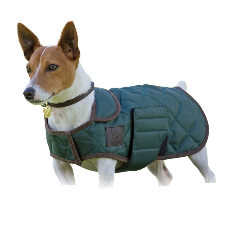 Digby and Fox Quilted Coat XSmall Dark Green