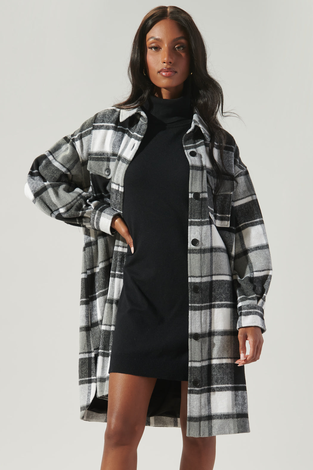 Dillan Plaid Oversized Shacket