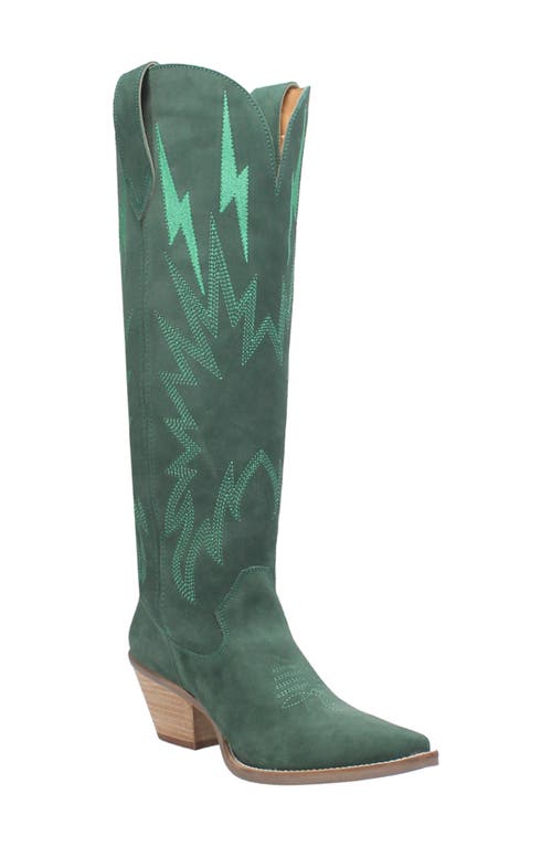 Dingo Thunder Road Cowboy Boot in Green at Nordstrom, Size 6.5