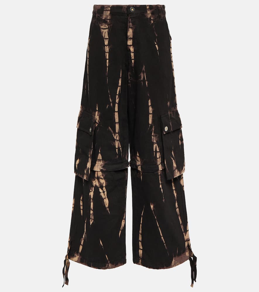 Dion Lee Convertible tie-dye denim cargo pants