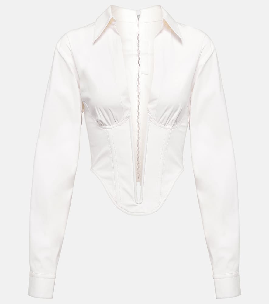 Dion Lee Corset cotton-blend top