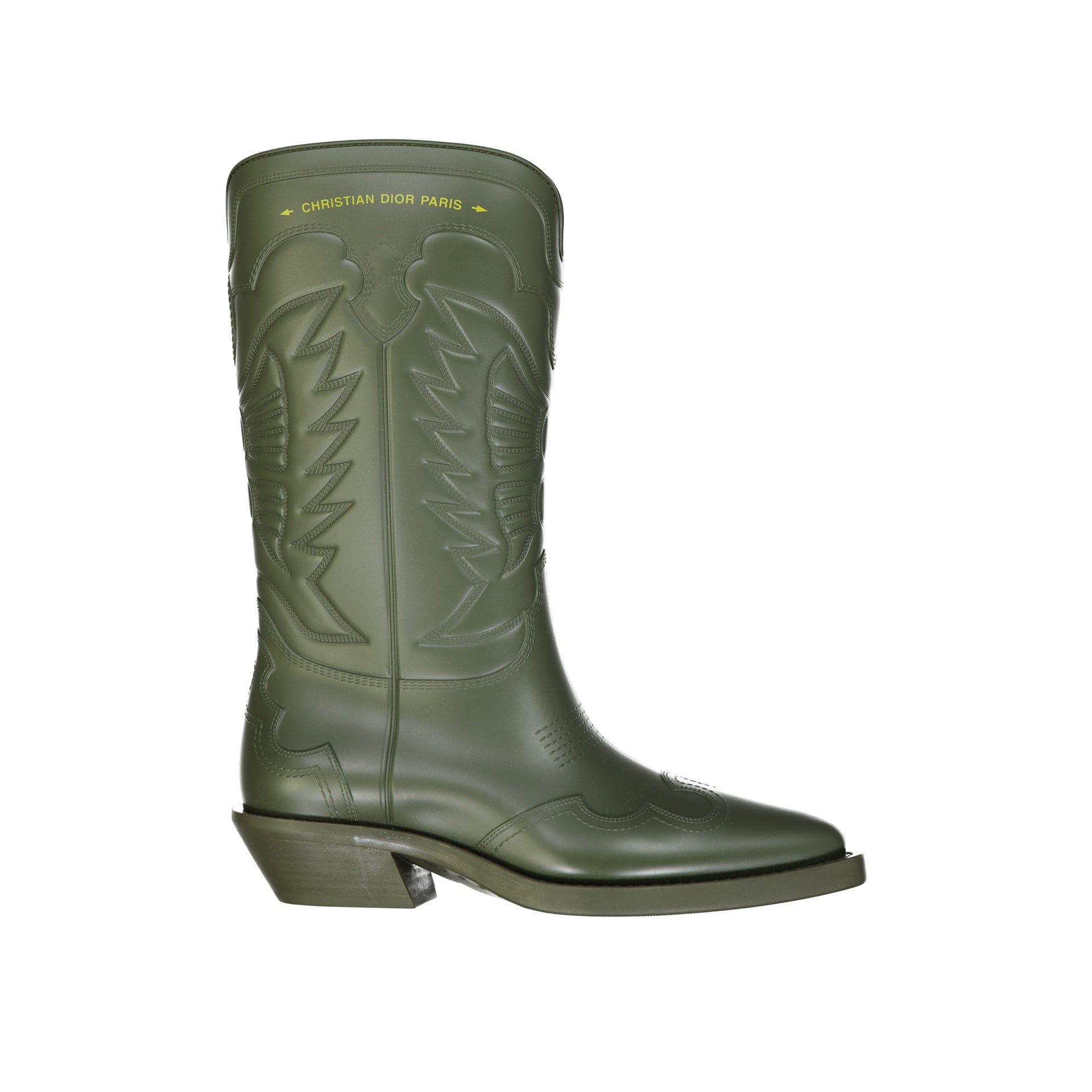 Dior Knee-High Boots in Green, Women's (Size 7)