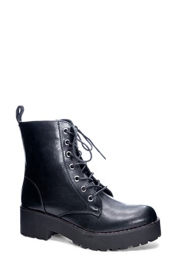 Dirty Laundry Mazzy Lace-Up Boot in Black at Nordstrom Rack, Size 9.5