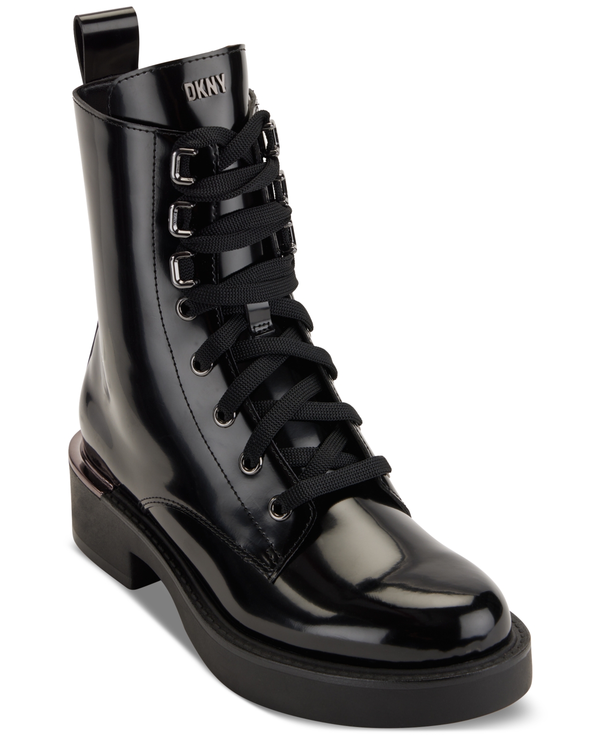 Dkny Women's Talma Lace-Up Combat Boots - Black