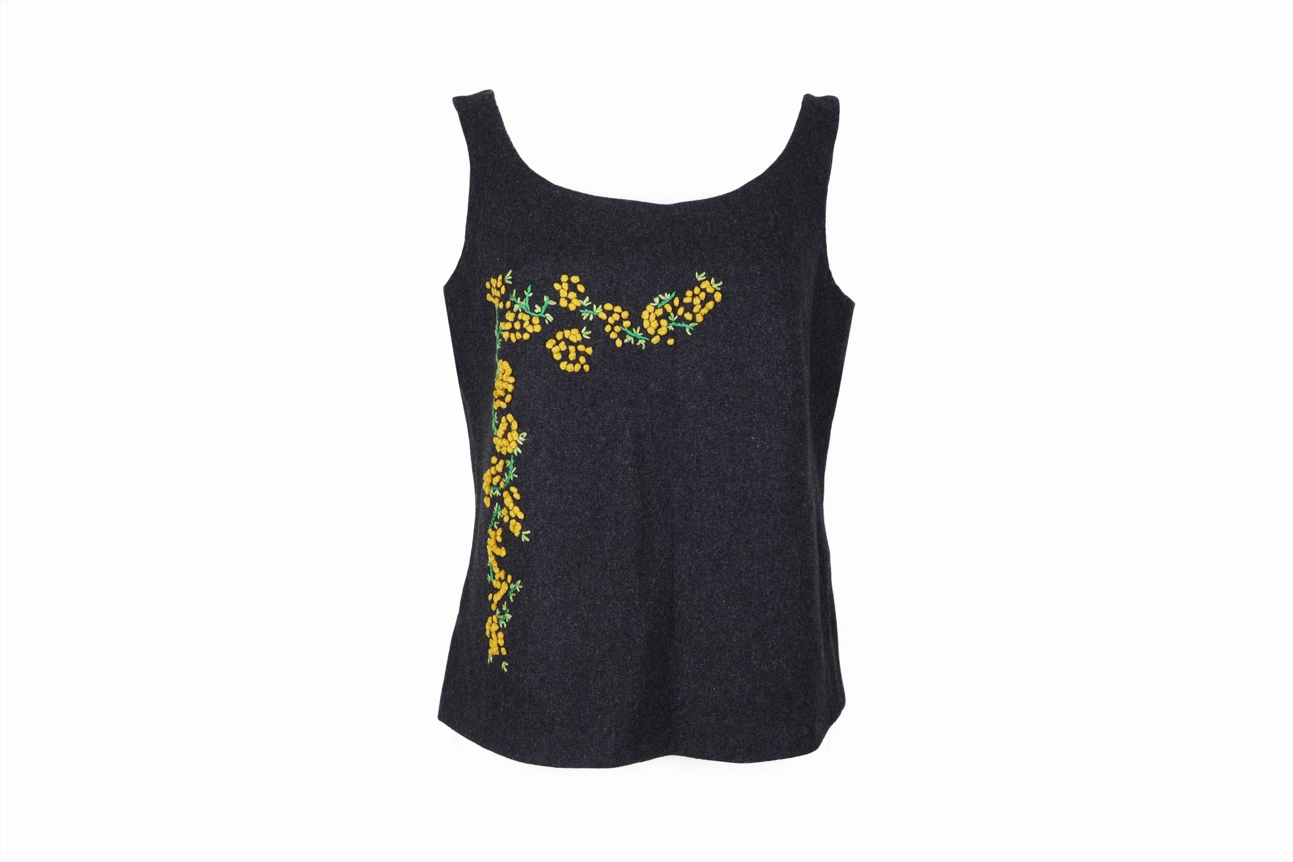 Dolce Gabbana 90's Corset Top D&g Bustier Embroidered Floral in Black Grey, Women's (Size Large)