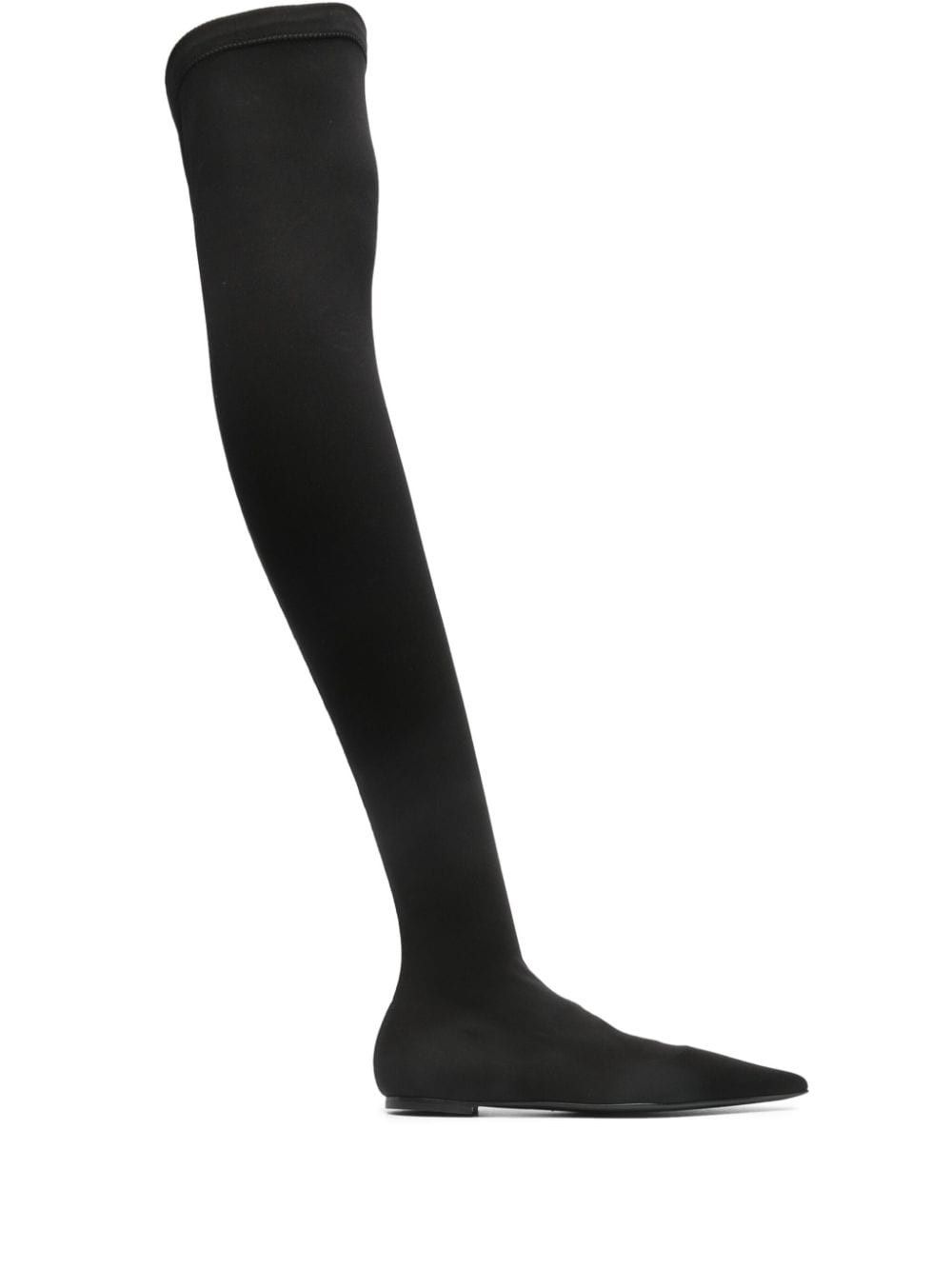 Dolce Gabbana Stretch Jersey Over-The-Knee Boots in Mixed Colours, Women's (Size 6.5)