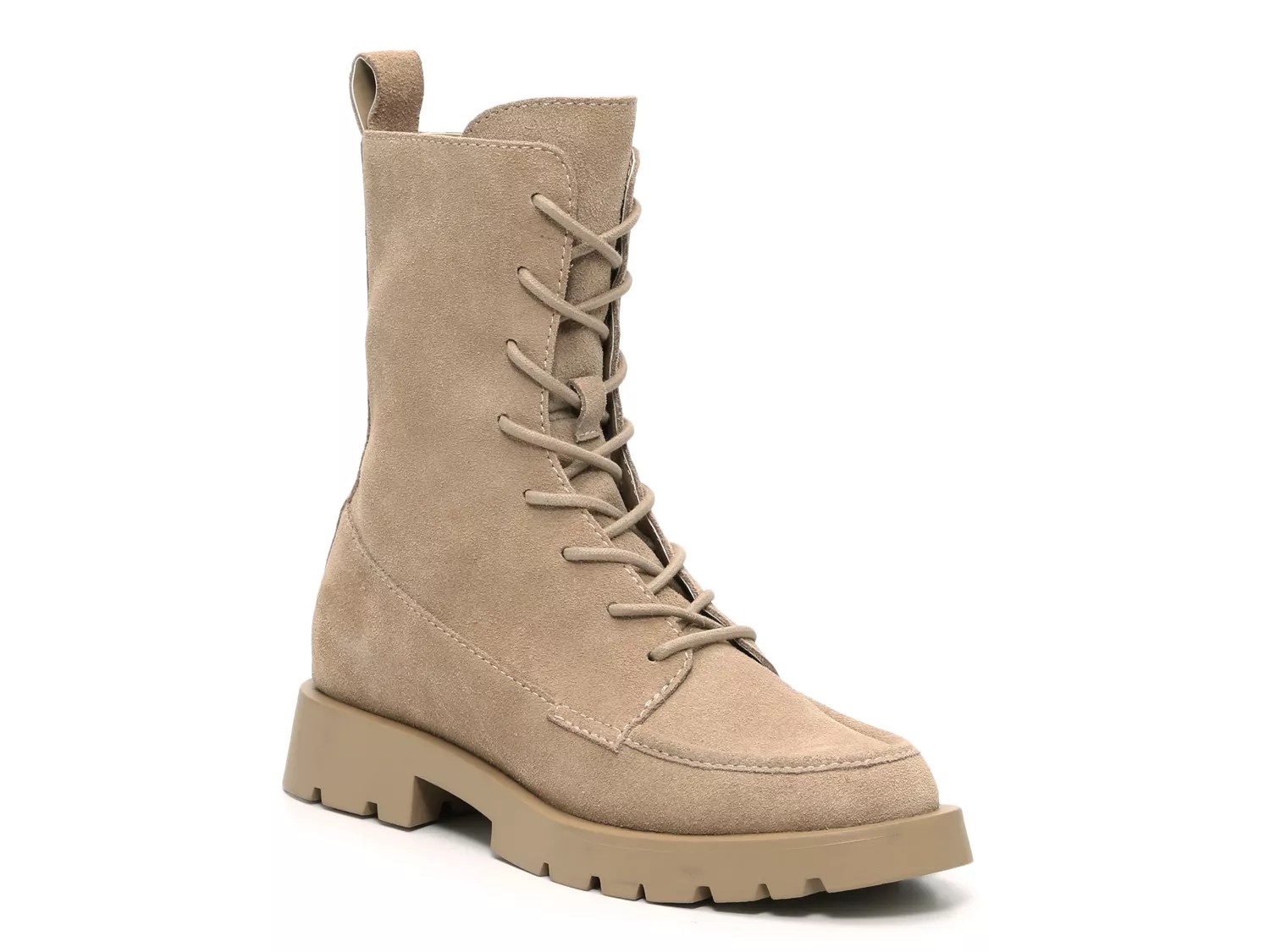 Dolce Vita Elman Combat Boot | Women's | Beige | Size 6 | Boots | Lug