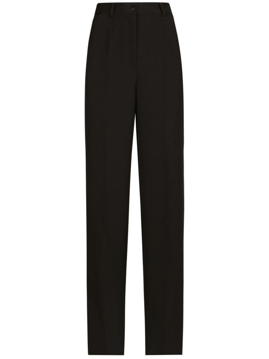 Dolce & Gabbana High-Waisted Tailored Wool Trousers